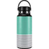 Teal and Grey Stripes Hydro Flask 32oz Wide Mouth Skin